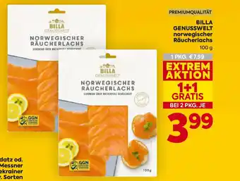Billa Billa genusswelt norwegischer räucherlachs Angebot
