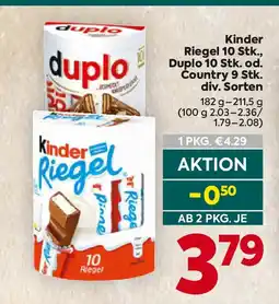 Billa Kinder Riegel, Duplod, Country Angebot
