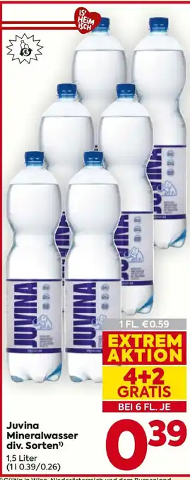 Billa Juvina Mineralwasser Angebot