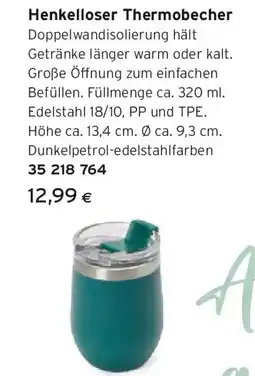 Tchibo Eduscho Henkelloser thermobecher Angebot