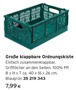 Tchibo Eduscho Große klappbare ordnungskiste Angebot