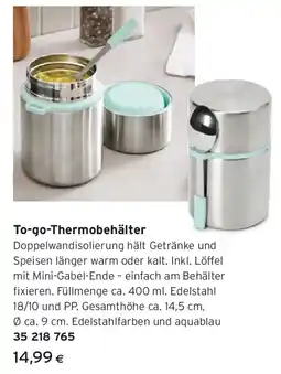 Tchibo Eduscho To go thermobehälter Angebot