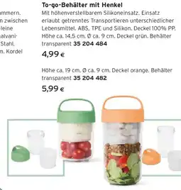 Tchibo Eduscho To go behälter mit henkel Angebot