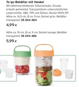 Tchibo Eduscho To go Behälter mit Henkel Angebot
