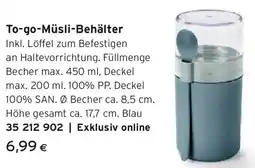 Tchibo Eduscho To go müsli behälter Angebot
