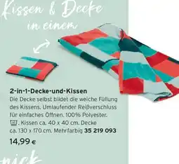 Tchibo Eduscho 2 in1 decke und kissen Angebot