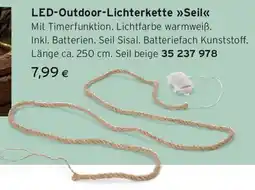 Tchibo Eduscho LED Outdoor Lichterkette Seil Angebot