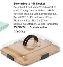 Tchibo Eduscho Servierbrett mit deckel Angebot