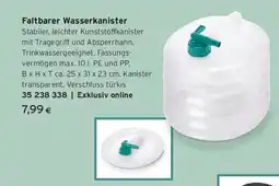 Tchibo Eduscho Faltbarer wasserkanister Angebot