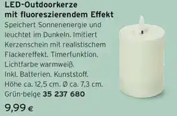 Tchibo Eduscho Led outdoorkerze mit fluoreszierendem effekt Angebot