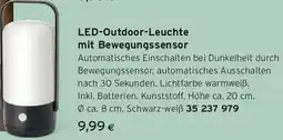 Tchibo Eduscho Led outdoor leuchte mit bewegungssensor Angebot