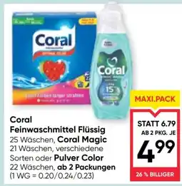 Maximarkt Coral Feinwaschmittel Flüssig Angebot