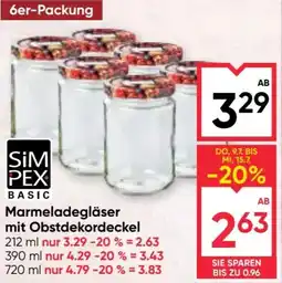 Maximarkt Marmeladegläser mit obstdekordeckel Angebot