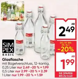 Maximarkt Glasflasche Angebot