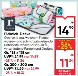 Maximarkt Picknick decke Angebot