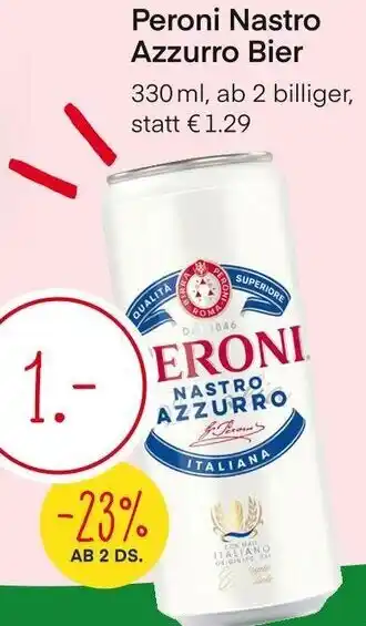MPreis Peroni Nastro Azzurro Bier Angebot