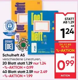 Maximarkt Schulheft A5 Angebot