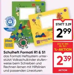 Maximarkt Schulheft Formati R1 & S1 Angebot