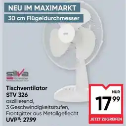 Maximarkt Tischventilator STV 326 Angebot