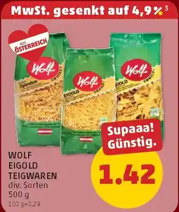 PENNY Wolf gold teigwaren Angebot
