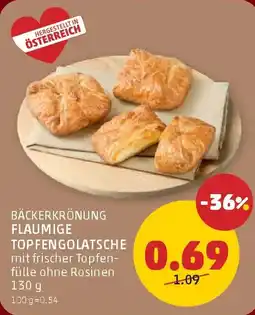 PENNY Bäckerkrönung flaumige topfengolatsche Angebot