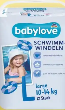 dm Babylove Schwimmwindeln Angebot