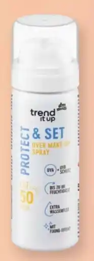 dm trend IT UP Protect & Set Over Make-up Sonnenschutzspray LSF50 Angebot