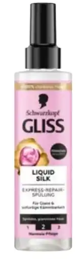dm Schwarzkopf Gliss Liquid Silk Express-Repair Spülung Angebot
