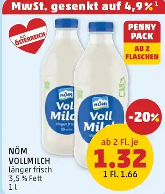 PENNY Nöm vollmilch Angebot