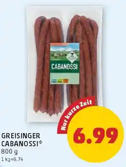 PENNY Greisinger cabanossi Angebot