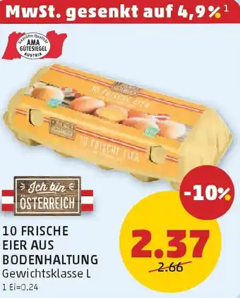 PENNY 10 frische eier aus bodenhaltung Angebot