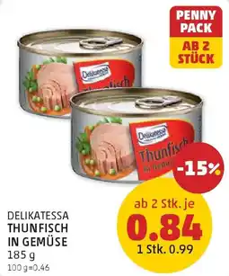 PENNY Delikatessa thunfisch in gemüse Angebot