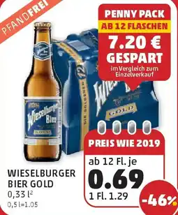 PENNY Wieselburger bier gold Angebot