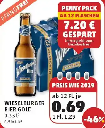 PENNY Wieselburger bier gold Angebot