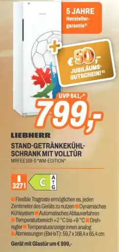 ETech Liebherr stand-getränkekühl- schrank mit volltür Angebot