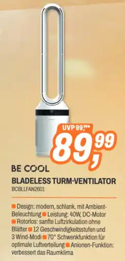 ETech Be cool bladeless turm-ventilator bcbllfan2601 Angebot