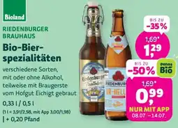 Denn's Biomarkt Bio-Bier- spezialitäten Angebot