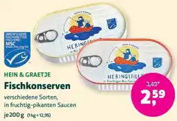 Denn's Biomarkt Fischkonserven Angebot