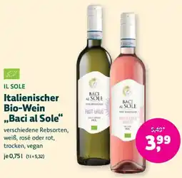 Denn's Biomarkt Italienischer Bio-Wein ,,Baci al Sole" Angebot