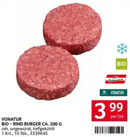Transgourmet Vonatur bio rind burger Angebot