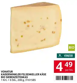Transgourmet Vonatur kaiserwinkler felsenkeller käse bio siebenzeitenkas Angebot