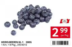 Transgourmet Heidelbeeren kl.1 Angebot