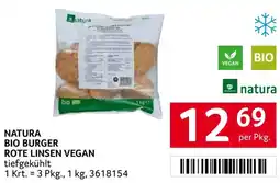 Transgourmet Natura bio burger rote linsen vegan Angebot