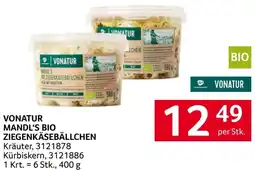 Transgourmet Vonatur mandl's bio ziegenkäsebällchen Angebot