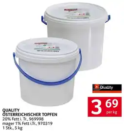 Transgourmet Quality österreichischer topfen Angebot