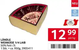 Transgourmet Ländle weinkäse 1/4 laib Angebot