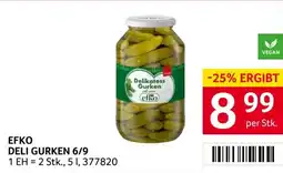 Transgourmet Efko deli gurken 6/9 Angebot