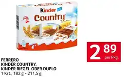 Transgourmet Ferrero kinder country, kinder riegel oder duplo Angebot