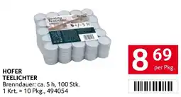 Transgourmet Hofer teelichter Angebot