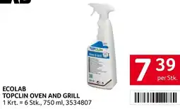 Transgourmet Ecolab topclin oven and grill Angebot